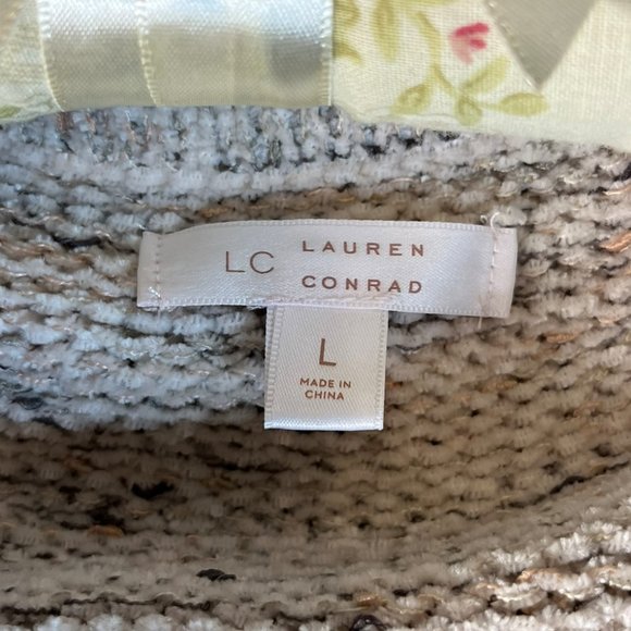 LC Lauren Conrad Cowl Off the Shoulder Sweater - Picture 3 of 4